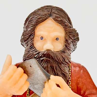 Lot 132 - Faberge Style Hardstone Figure
