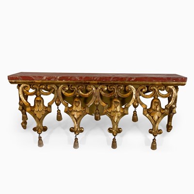 Lot 63 - Rococo Style Giltwood Console d'Applique