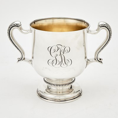 Lot 622 - Tiffany & Co. Sterling Silver Two-Handled Footed Cup