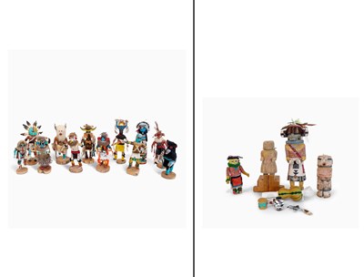 Lot 507 - Sixteen Native American Kachinas