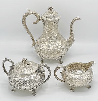 Lot 1135 - S. Kirk & Son Co. Sterling Silver Coffee Service