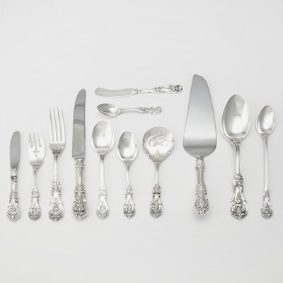 Lot 643 - Reed & Barton Sterling Silver "Francis I" Pattern Flatware Service