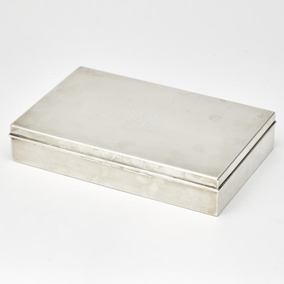 Lot 204 - Tiffany & Co. Sterling Silver Table Cigar Box