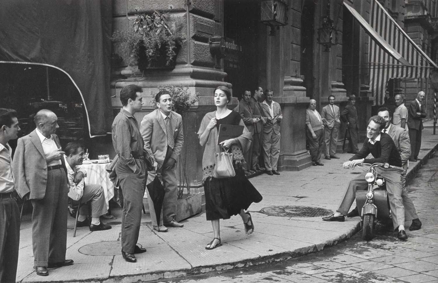 Lot 55 - Ruth Orkin, American Girl in Italy, Florence, 1951, Plazza Republica, Jinx Allen Passi Craig