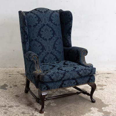 Lot 230 - Queen Anne Style Wing Chair