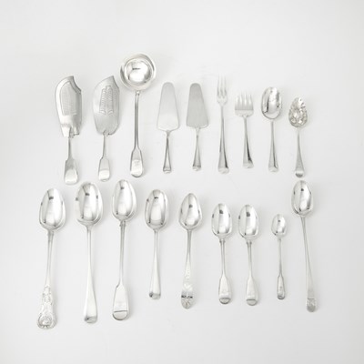 Lot 210 - Group of English Sterling Silver Flatware