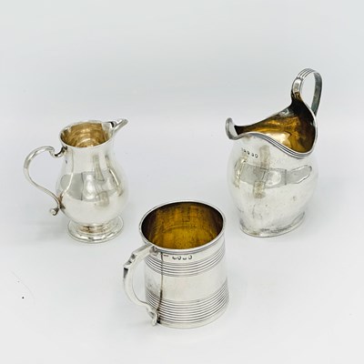 Lot 1116 - Group of Three Georgian Sterling Silver Table Articles