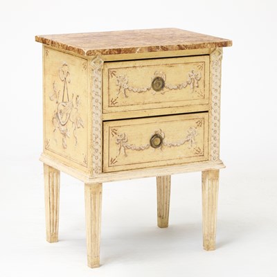 Lot 61 - Italian Neoclassical Style Painted Diminutive Commode