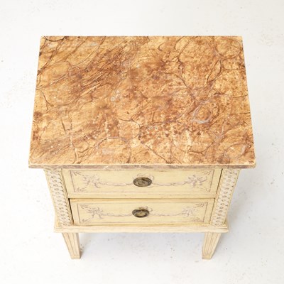 Lot 61 - Italian Neoclassical Style Painted Diminutive Commode