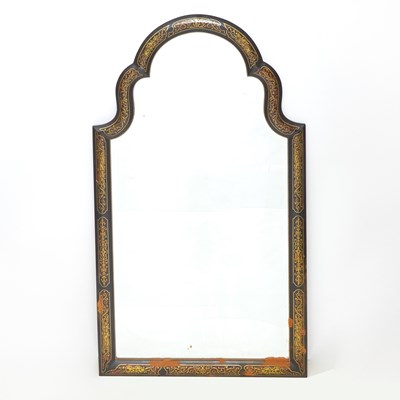 Lot 69 - Louis XIV Style Faux Tortoiseshell Brass Inlaid Mirror