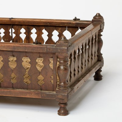 Lot 10 - Indian Stained Wood and Iron Jhoola Swing