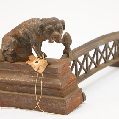 Lot 68 - Pair of Continental Dog-Form Iron Chenets
