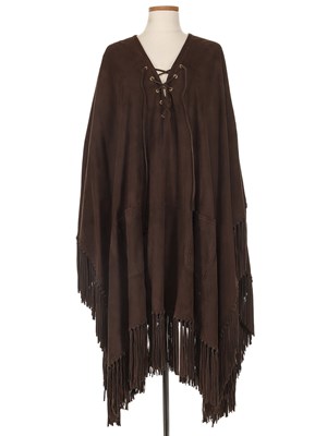 Lot 232 - Gucci Brown Suede Poncho