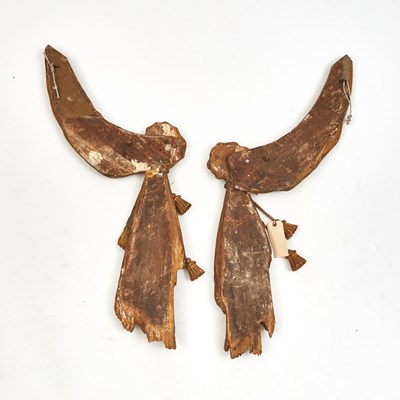 Lot 12 - Pair of Giltwood Appliques