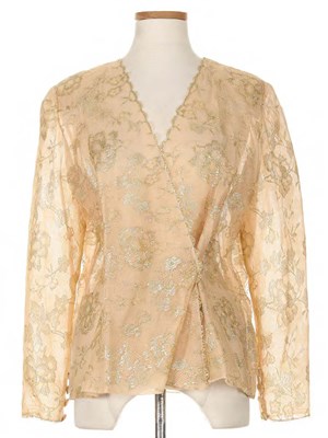 Lot 228 - Givenchy Gold Metallic Blouse