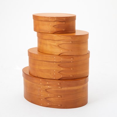 Lot 524 - Set of American Blondewood Nesting Boxes