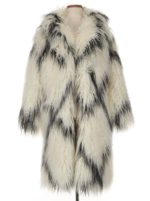 Lot 40 - Black & White Mongolian Lamb Coat