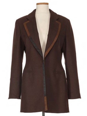 Lot 588 - Gianfranco Ferre Brown Wool Blazer