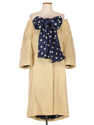 Lot 39 - Burke-Amey Blue and Creme Polka-Dot Jacket