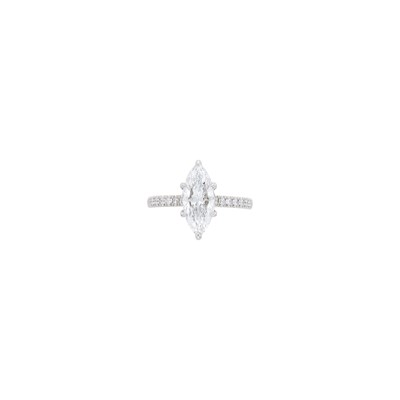 Lot 45 - Platinum and Diamond Ring