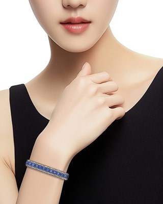 Lot 136 - Antique Silver, Gold, Sapphire and Diamond Bar Pin