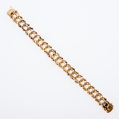 Lot 3187 - Gold Link Bracelet