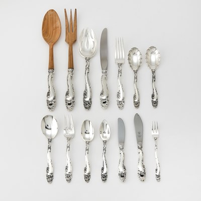 Lot 125 - Gorham Sterling Silver 'Decor' Pattern Partial Flatware Service