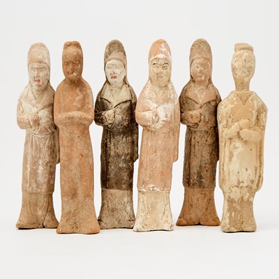 Lot 180 - A Group of Chinese Han Style Pottery Figures
