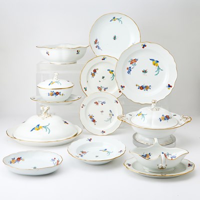 Lot Meissen Porcelain Part Dinner Service