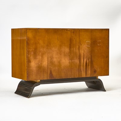 Lot 723 - Pair of Gilbert Rohde Mahogany, Burlwood and Part Ebonized Model No. 3920 Chests of Drawers