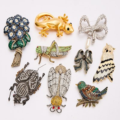 Lot 439 - Group of Costume Brooches