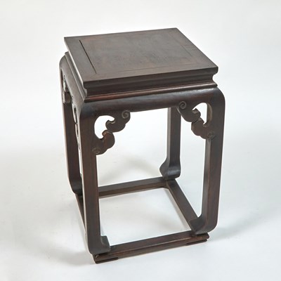 Lot 193 - A Chinese Hardwood Stool