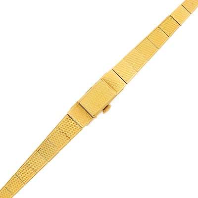 Lot 1057 - Gold Bracelet-Watch