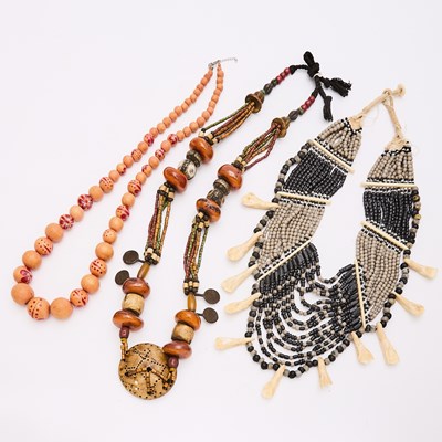 Lot 567 - Group of Three Tribal-Inspired Necklaces