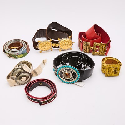 Lot 569 - Group of Six Belts