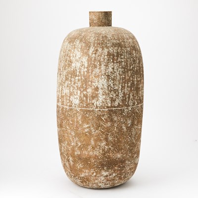 Lot 755 - Claude Conover Mid Century Modern Glazed and Incised Earthenware Vessel Titled 'Balinah'