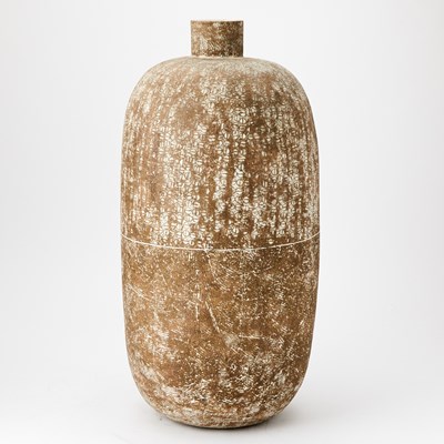 Lot 755 - Claude Conover Mid Century Modern Glazed and Incised Earthenware Vessel Titled 'Balinah'