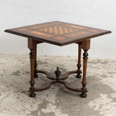 Lot 35 - Parquetry and Marquetry Games Table