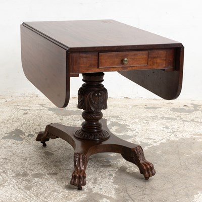 Lot 27 - Classical Mahogany Drop-Leaf Table