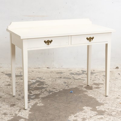 Lot 178 - White Painted Wood Writing Table