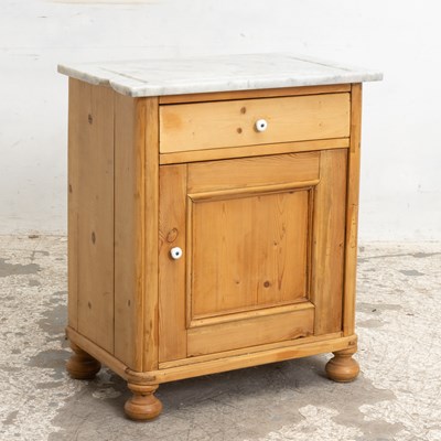 Lot 28 - American Pine Marble Top Washstand