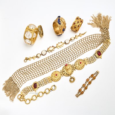 Lot 155 - Group of Gold-Tone Costume Jewelry