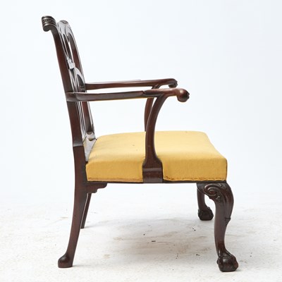 Lot 320 - George II Upholstered Mahogany Settee
