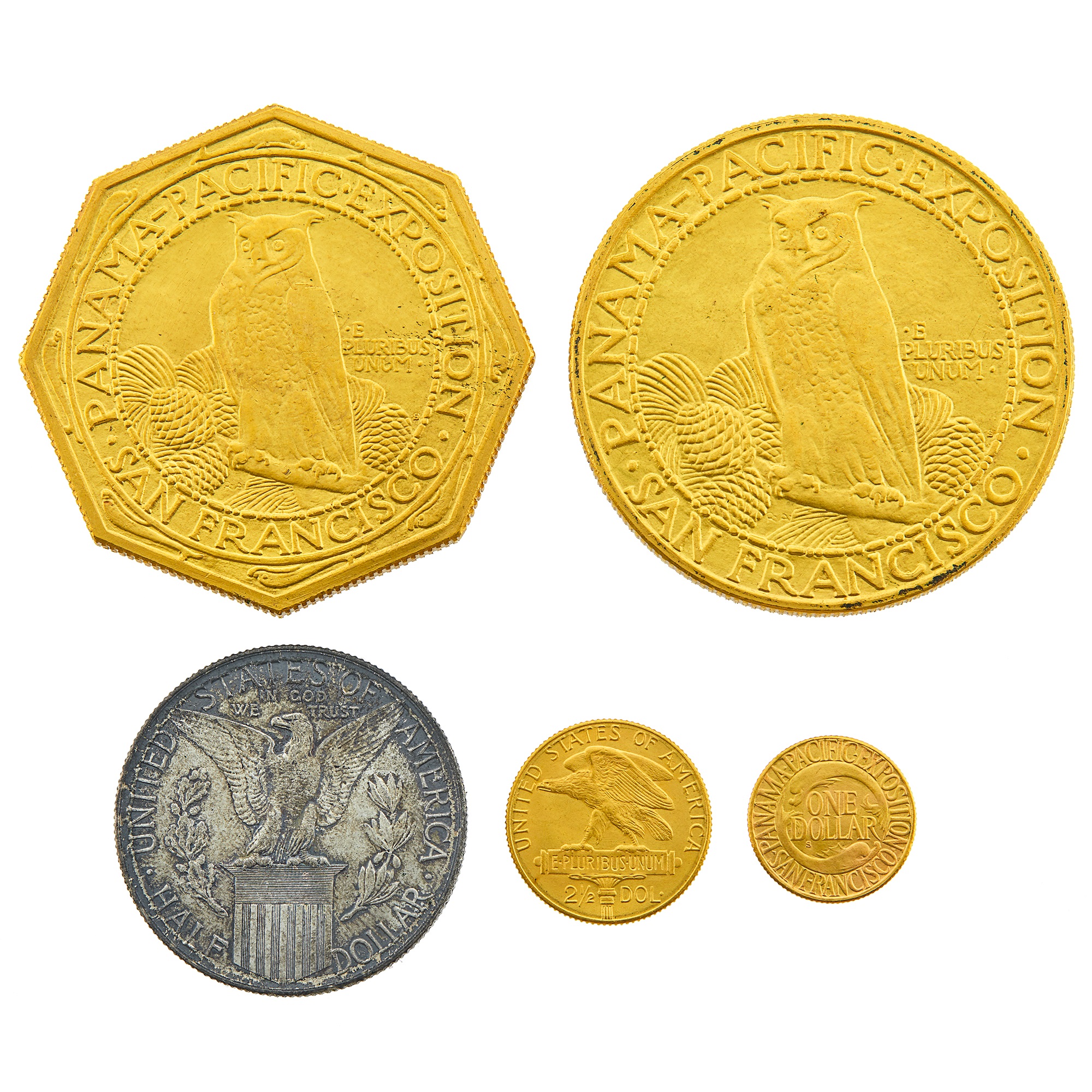 Lot 512 - United States 1915-S Panama-Pacific Five