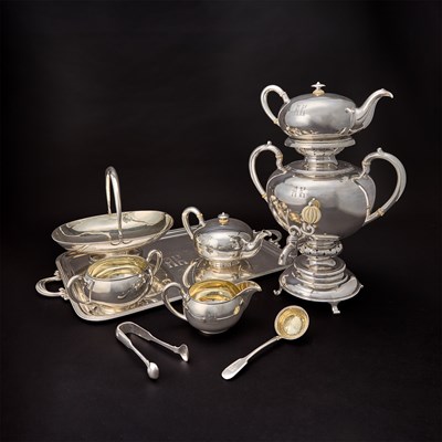 Lot 108 - Russian Silver Tea Service