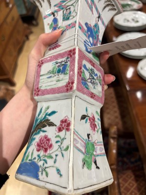 Lot 524 - Chinese Five-Piece Enameled Porcelain Garniture