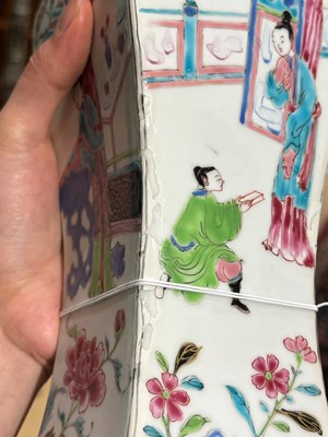 Lot 524 - Chinese Five-Piece Enameled Porcelain Garniture