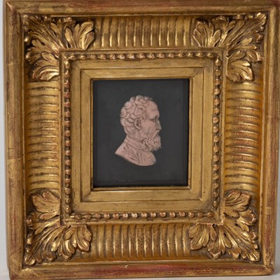Lot 527 - George III Wax Portrait Medallion of Michelangelo