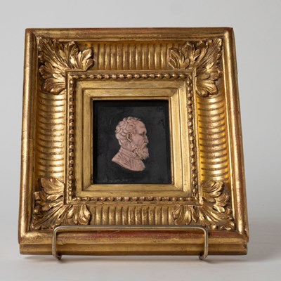 Lot 527 - George III Wax Portrait Medallion of Michelangelo