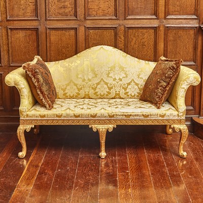 Lot 547 - George II Giltwood Sofa